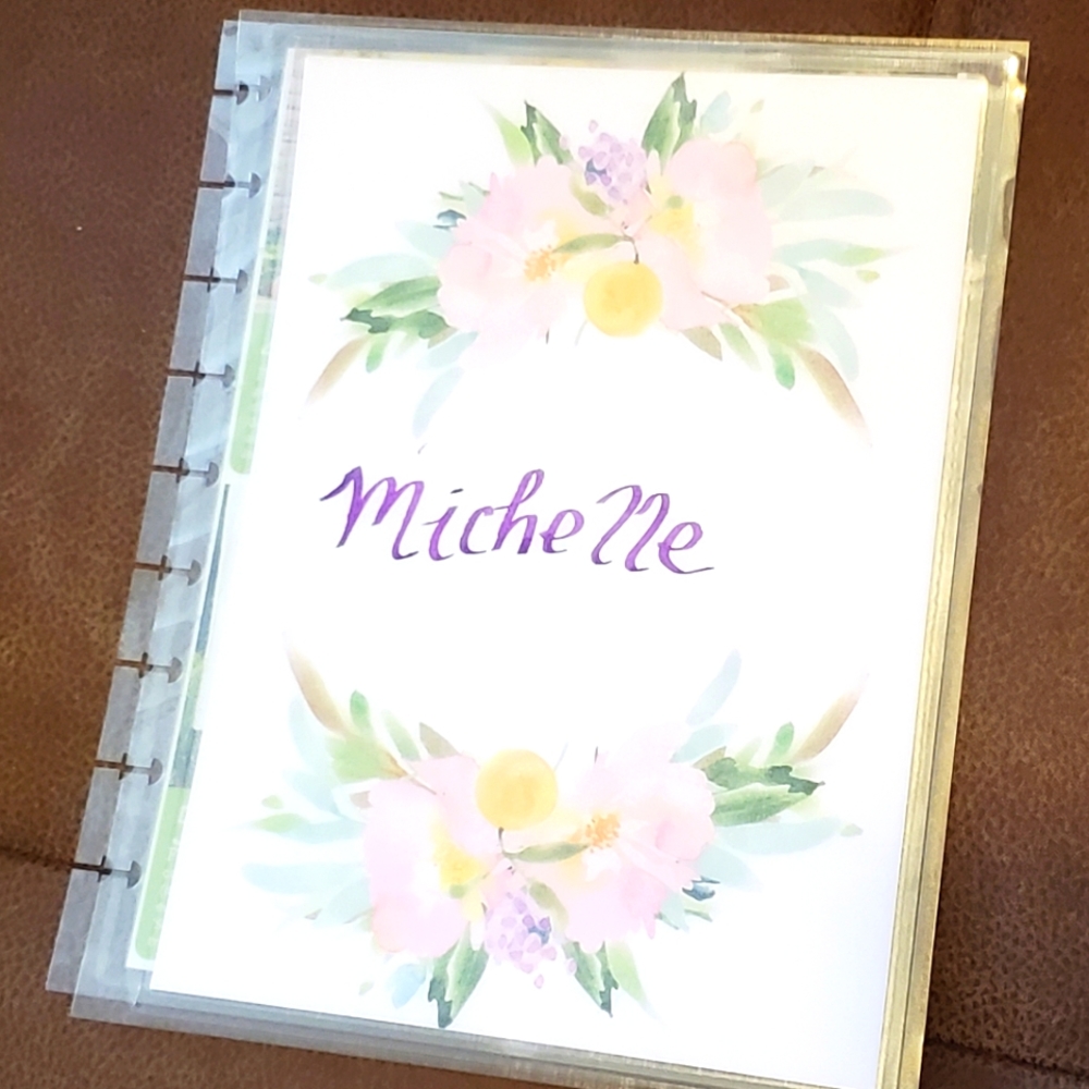 Homemade cover for your Classic size Disc Bound Planner Michelle